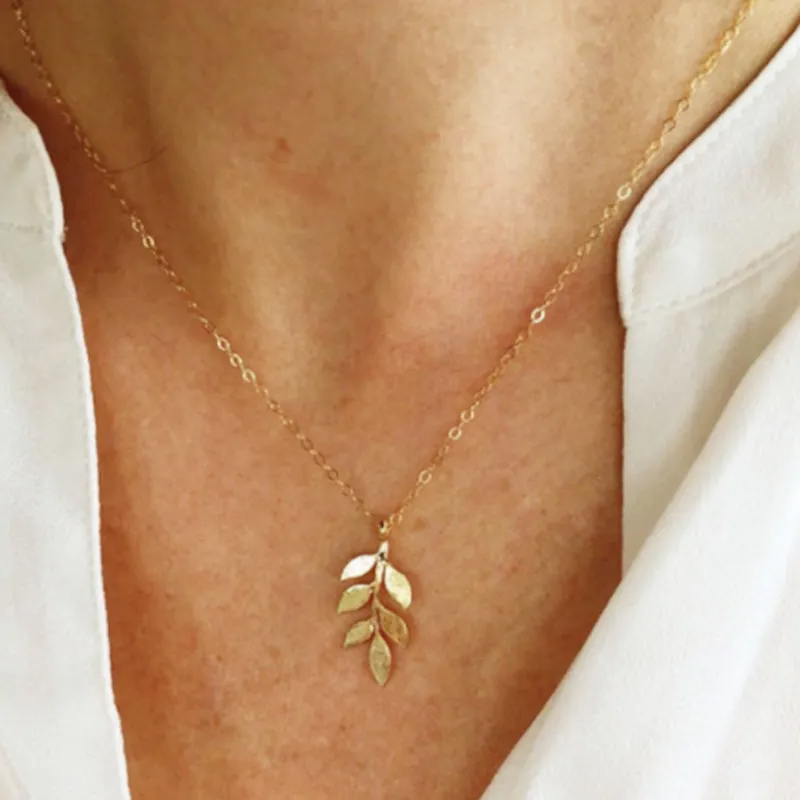 Gold Leaf Necklace