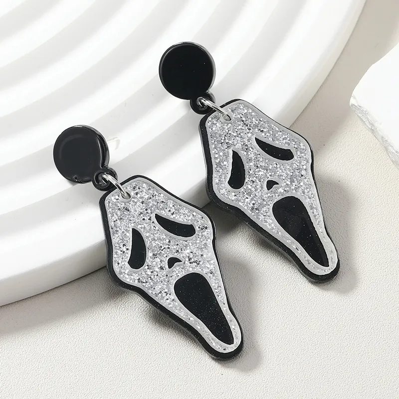 Halloween Ghost Face Earrings